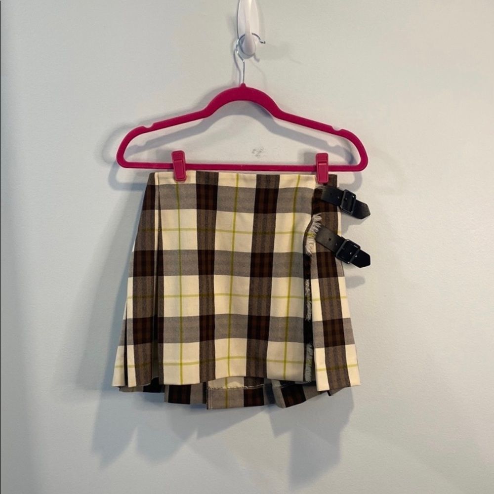 Burberry nova check pleated kilt skirt US 4/UK 6 - Picture 2 of 5